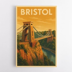 Bristol Travel Poster 2 Wall Art