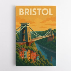 Bristol Travel Poster Wall Art