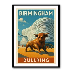 Bullring Birmingham Poster Wall Art
