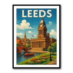 Cambridge Travel Poster 1 Wall Art