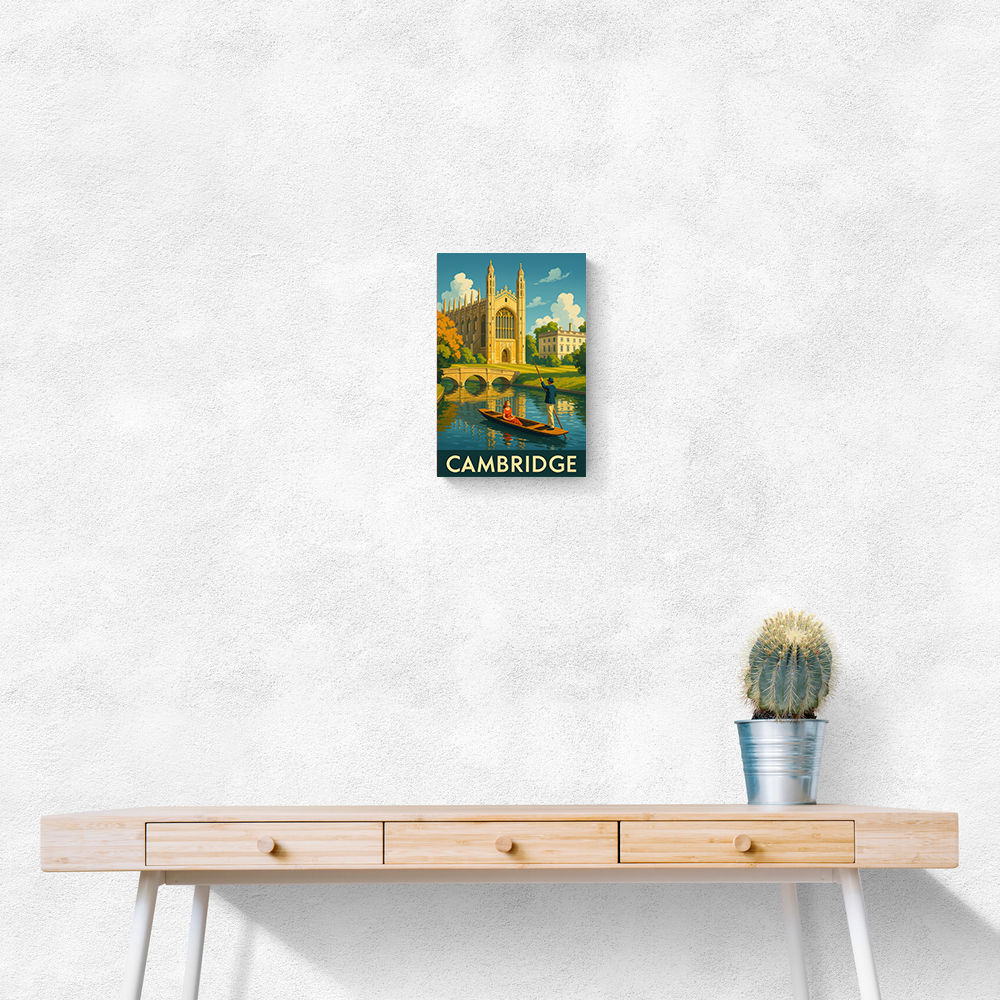 Cambridge Travel Poster Wall Art Cambridge Travel Poster Wall Art