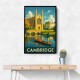 Cambridge Travel Poster Wall Art Cambridge Travel Poster Wall Art