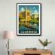 Cambridge Travel Poster Wall Art Cambridge Travel Poster Wall Art