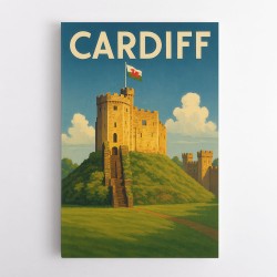Cardiff Castle Poster 2 Wall Art