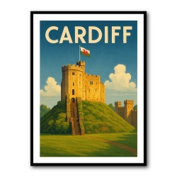 Cardiff Castle Poster 2 Wall Art