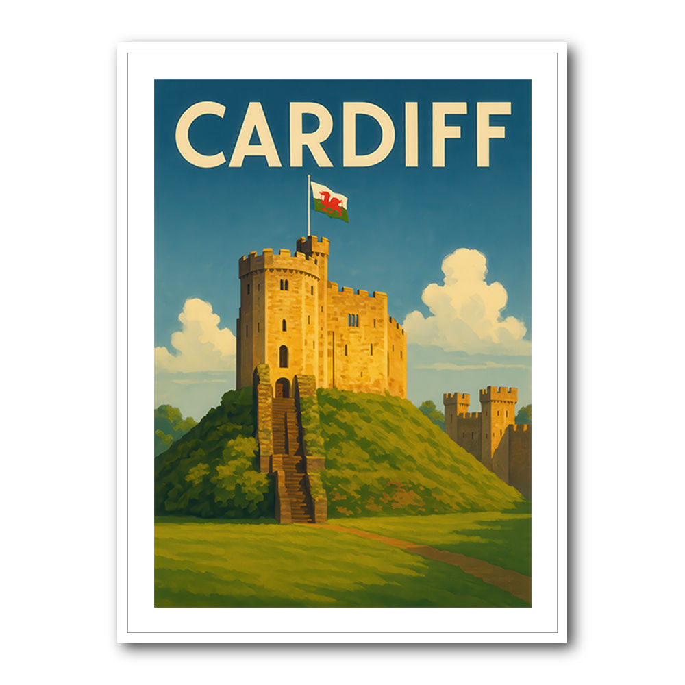 Cardiff Castle Poster 2 Wall Art Cardiff Castle Poster 2 Wall Art