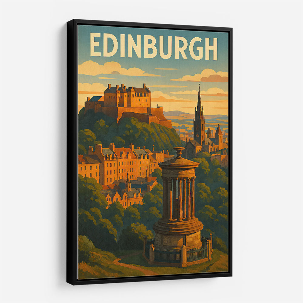 Edinburgh Travel Poster Wall Art Edinburgh Travel Poster Wall Art