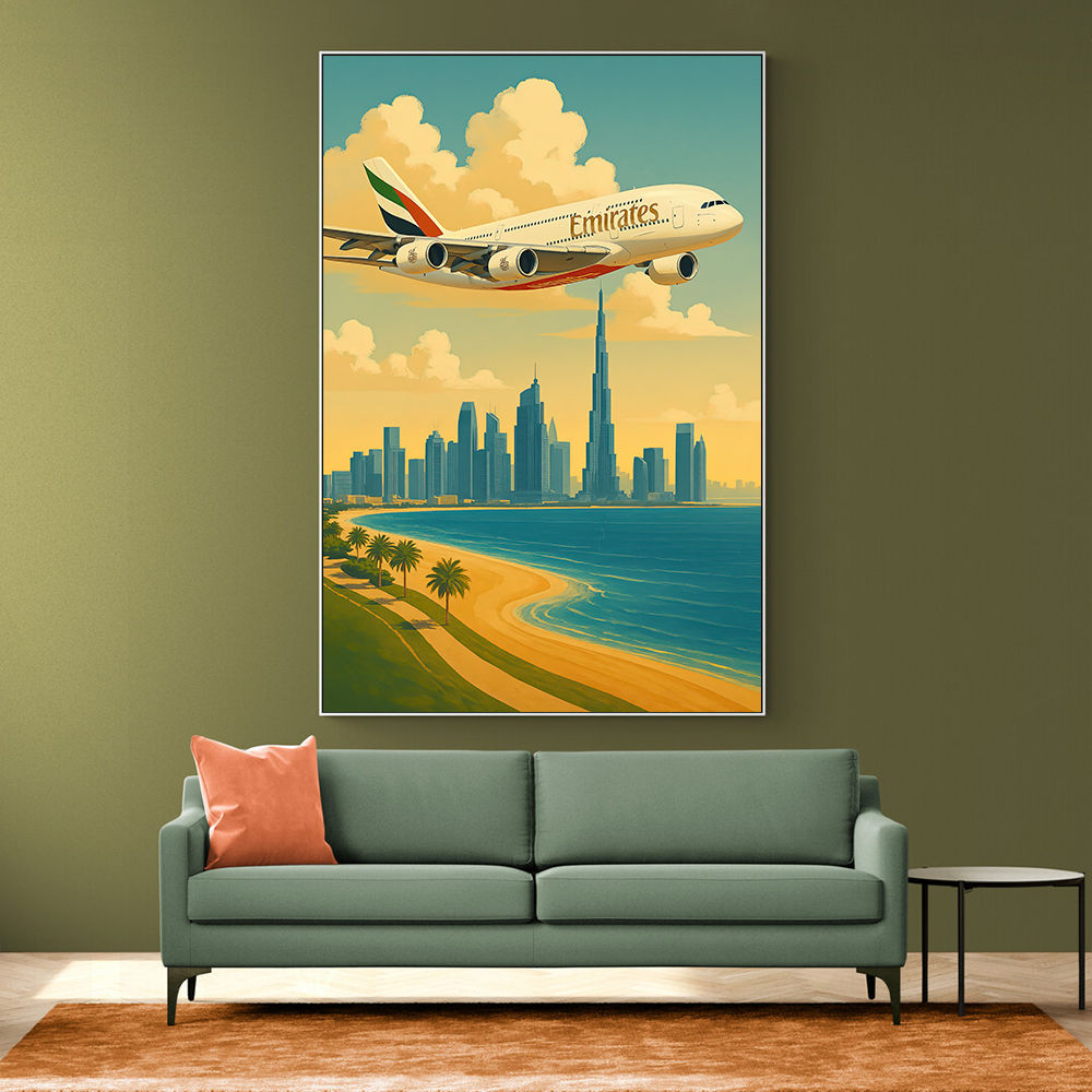 Emirates Dubai Travel Poster Wall Art Emirates Dubai Travel Poster Wall Art