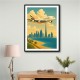 Emirates Dubai Travel Poster Wall Art Emirates Dubai Travel Poster Wall Art