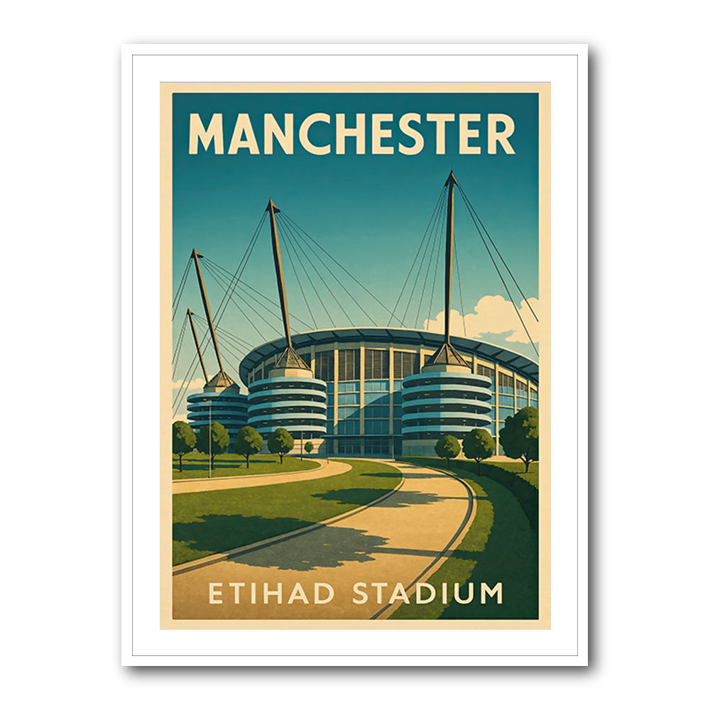 Etihad Stadium Manchester Wall Art Etihad Stadium Manchester Wall Art