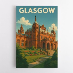 Glasgow Kelvingrove Art Travel Poster Wall Art