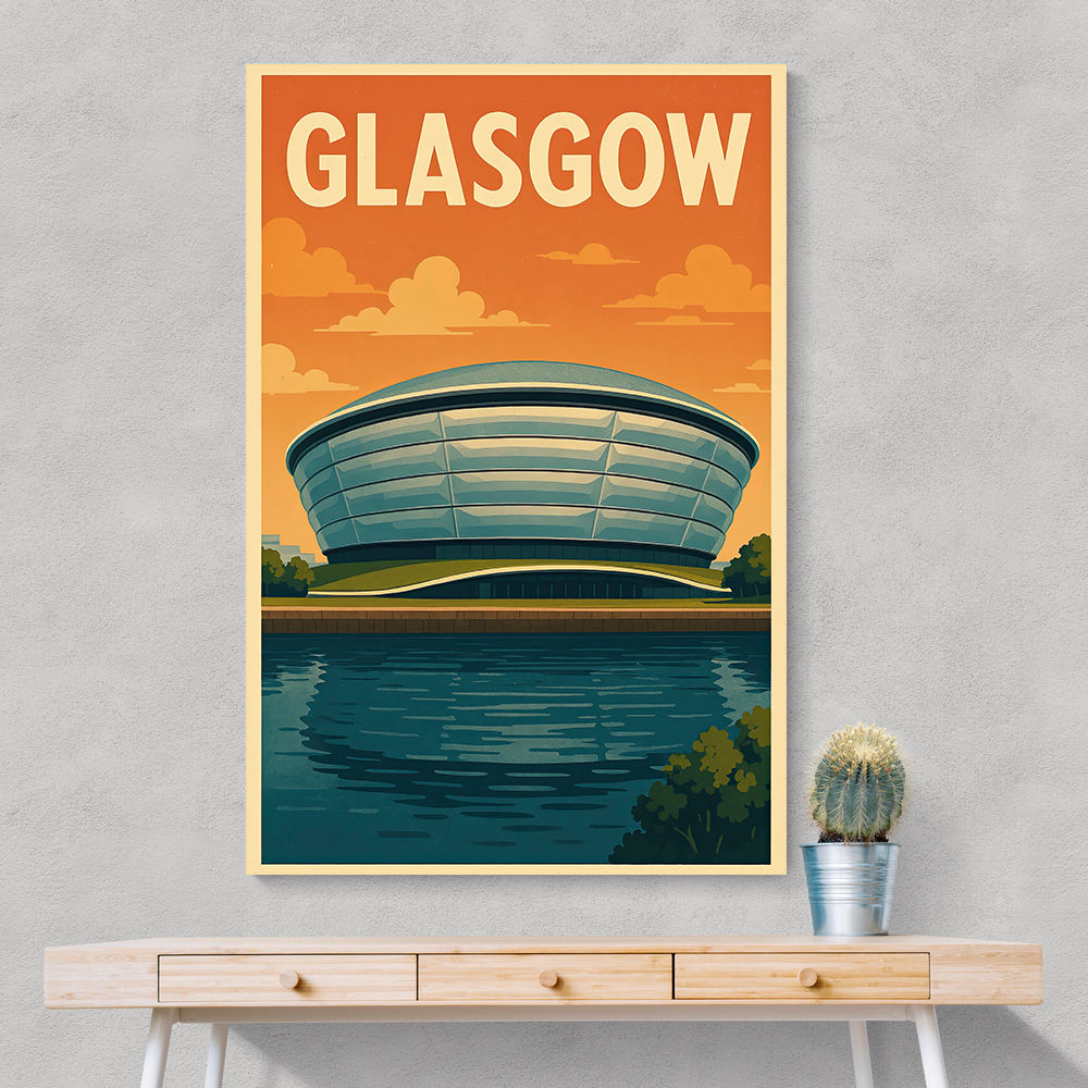 Glasgow SSE Hydro Travel Poster Wall Art Glasgow SSE Hydro Travel Poster Wall Art