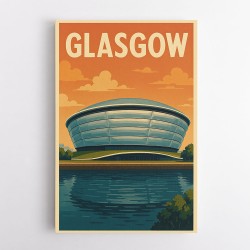 Glasgow SSE Hydro Travel Poster Wall Art