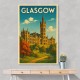 Glasgow Travel Poster Wall Art