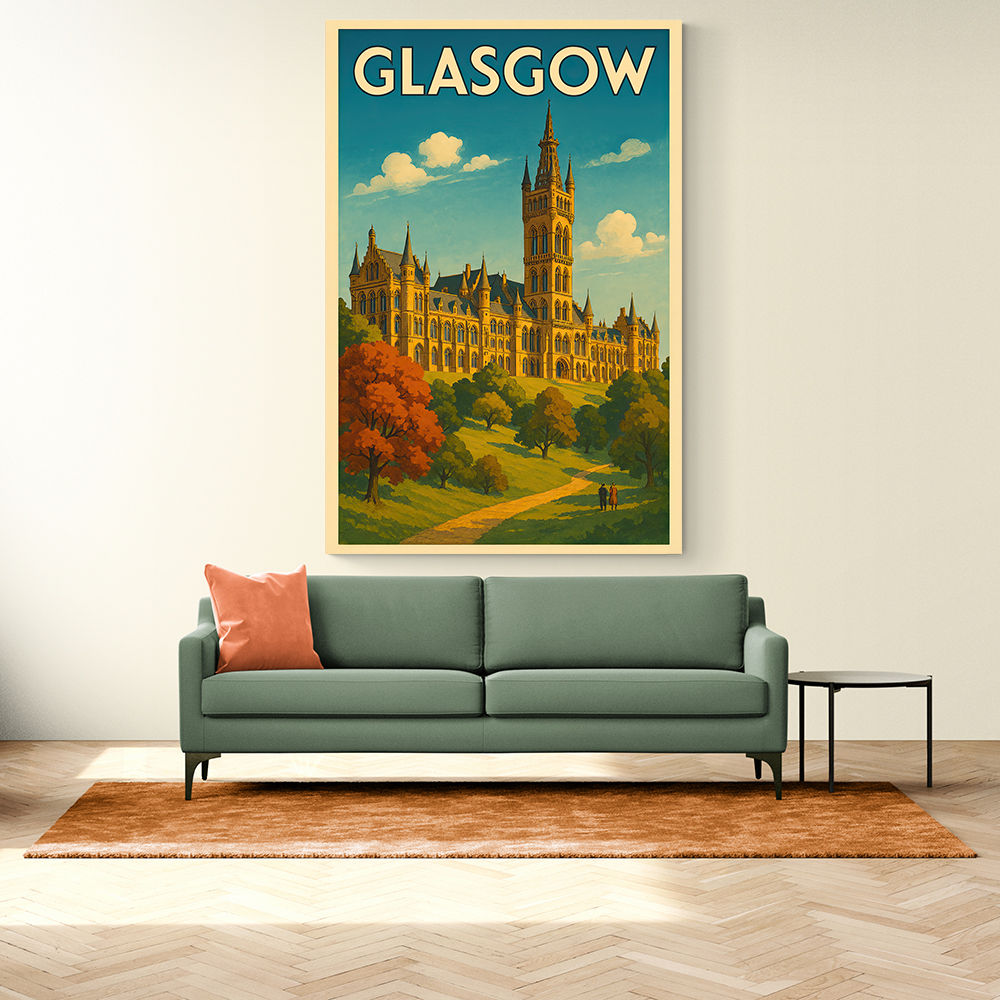 Glasgow Travel Poster Wall Art