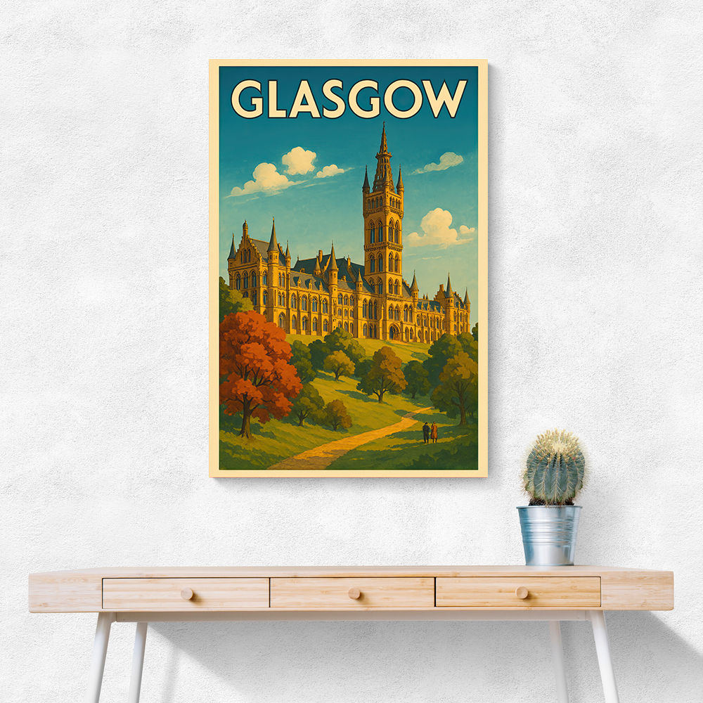 Glasgow Travel Poster Wall Art