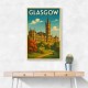 Glasgow Travel Poster Wall Art
