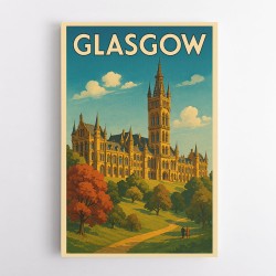 Glasgow Travel Poster Wall Art