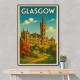 Glasgow Travel Poster Wall Art