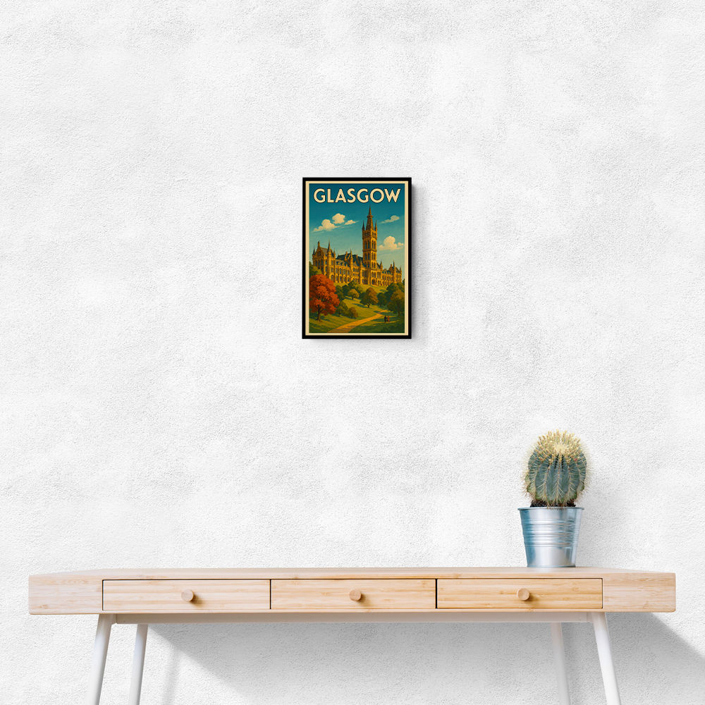 Glasgow Travel Poster Wall Art