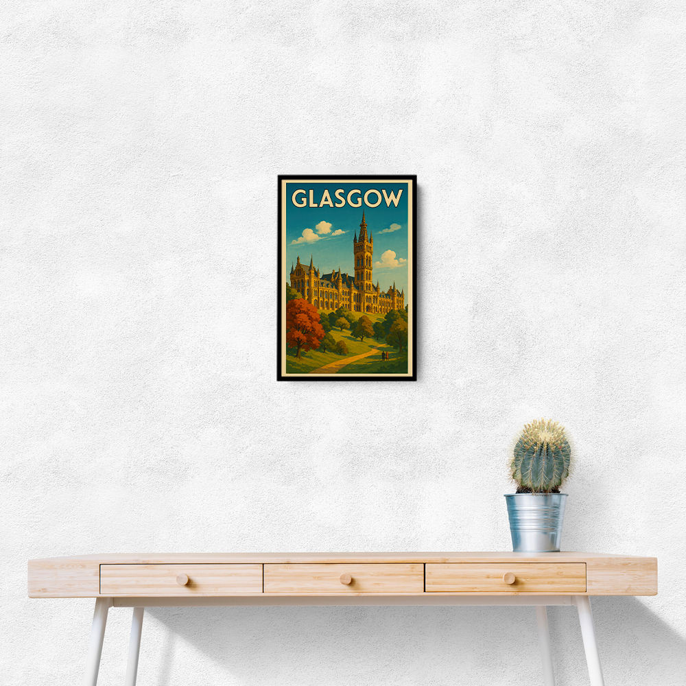 Glasgow Travel Poster Wall Art