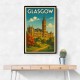 Glasgow Travel Poster Wall Art