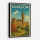 Glasgow Travel Poster Wall Art