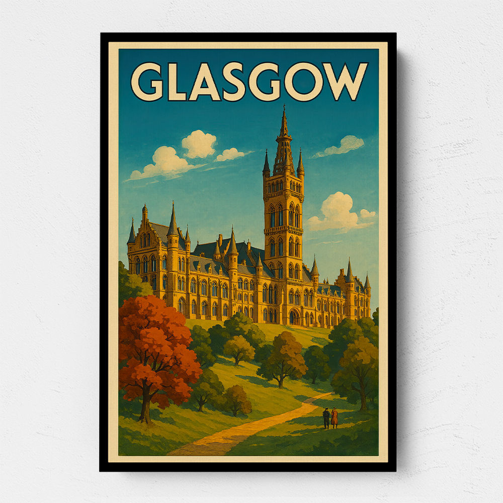 Glasgow Travel Poster Wall Art