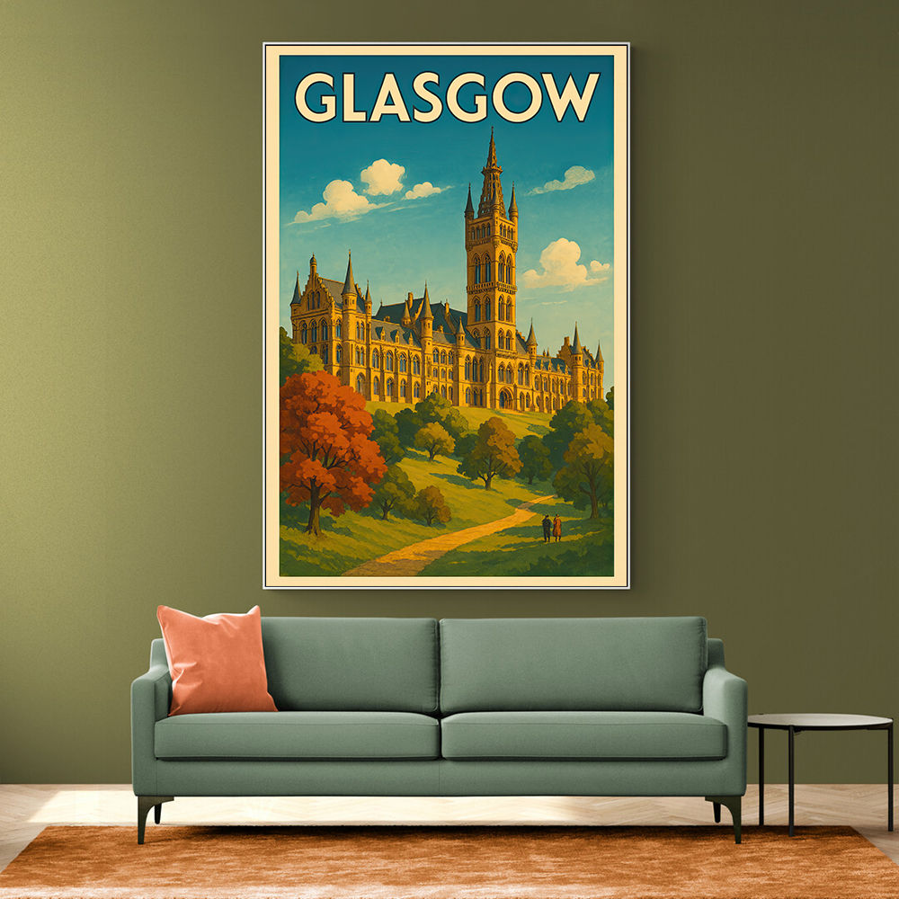 Glasgow Travel Poster Wall Art