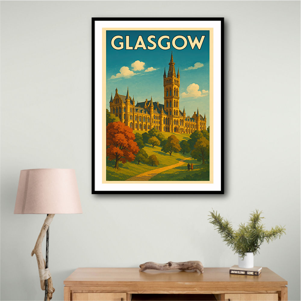 Glasgow Travel Poster Wall Art