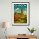 Glasgow Travel Poster Wall Art