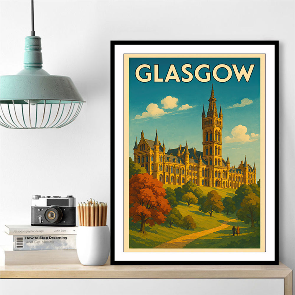 Glasgow Travel Poster Wall Art