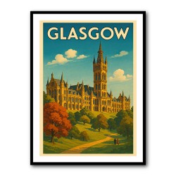 Glasgow Travel Poster Wall Art