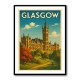 Glasgow Travel Poster Wall Art