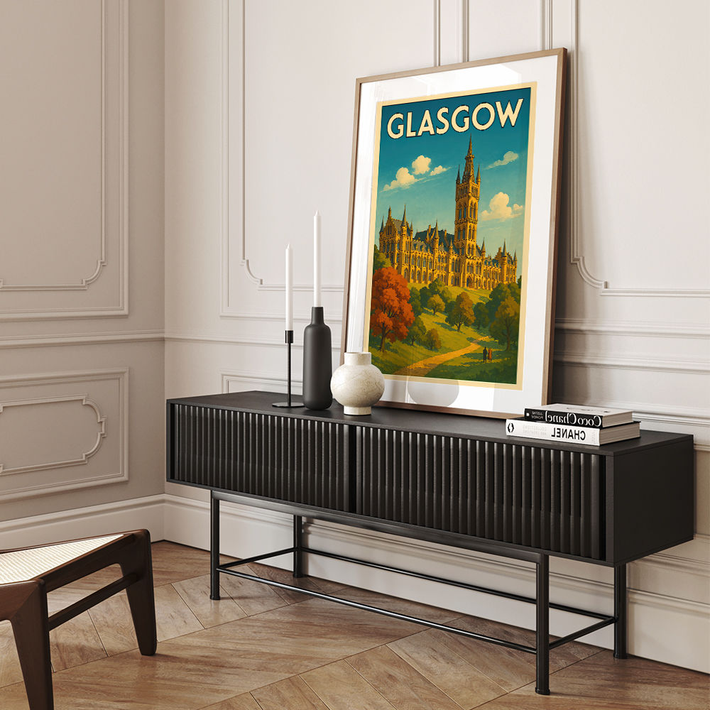 Glasgow Travel Poster Wall Art