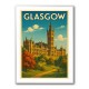 Glasgow Travel Poster Wall Art