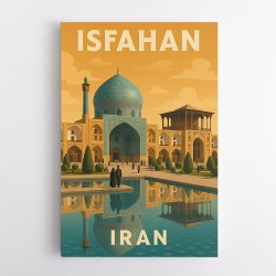Isfahan Iran Travel Poster 1 Wall Art