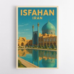 Isfahan Iran Travel Poster Wall Art