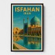 Isfahan Iran Travel Poster Wall Art Isfahan Iran Travel Poster Wall Art