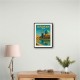 Isfahan Iran Travel Poster Wall Art Isfahan Iran Travel Poster Wall Art