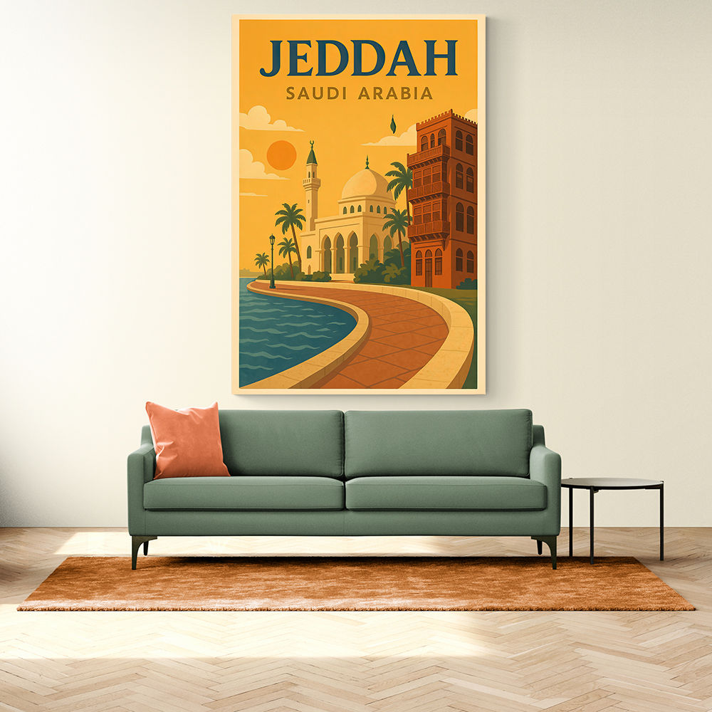Jeddah Saudi Arabia Travel Poster 1 Wall Art Jeddah Saudi Arabia Travel Poster 1 Wall Art