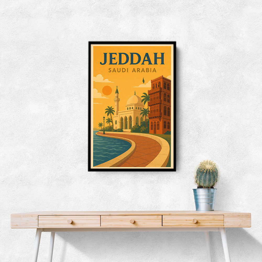 Jeddah Saudi Arabia Travel Poster 1 Wall Art Jeddah Saudi Arabia Travel Poster 1 Wall Art