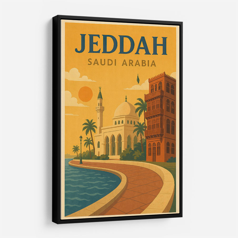 Jeddah Saudi Arabia Travel Poster 1 Wall Art Jeddah Saudi Arabia Travel Poster 1 Wall Art