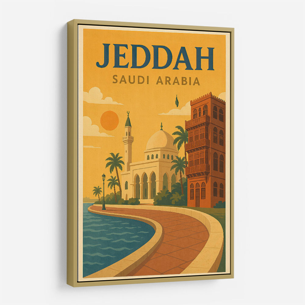 Jeddah Saudi Arabia Travel Poster 1 Wall Art Jeddah Saudi Arabia Travel Poster 1 Wall Art