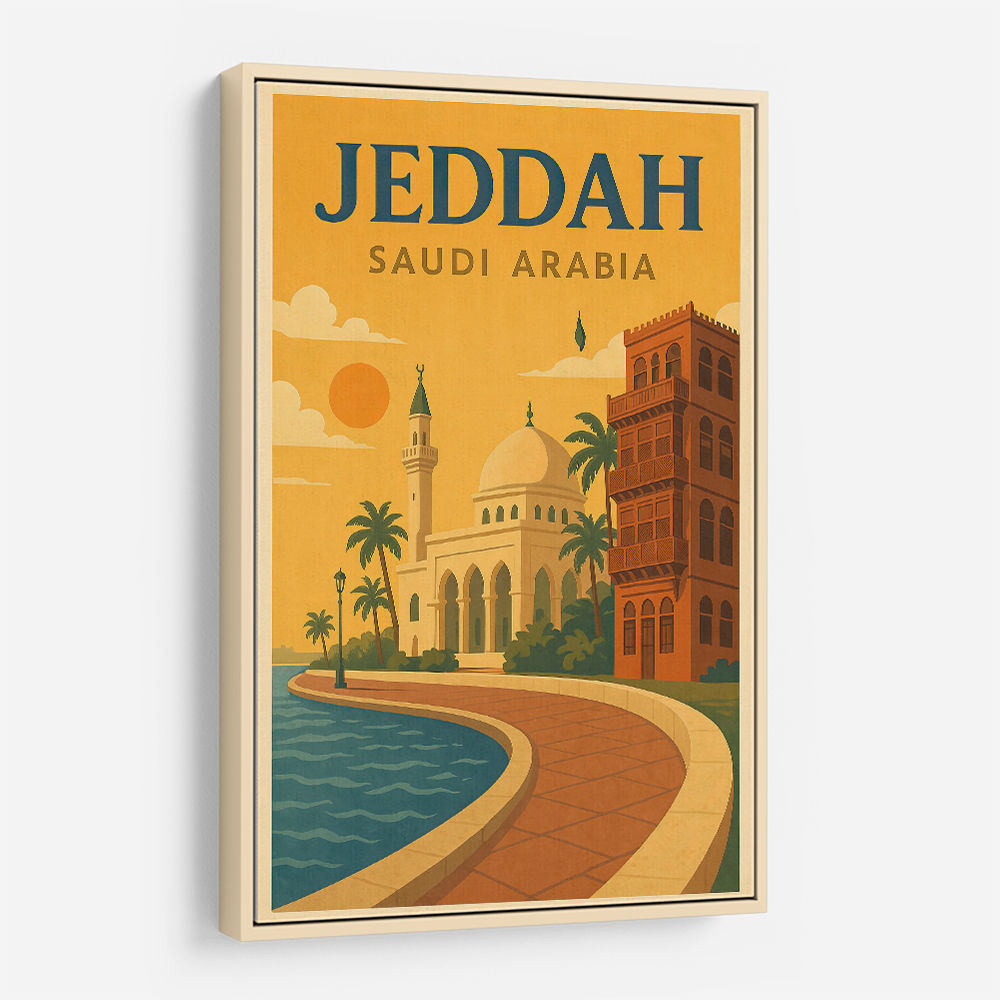 Jeddah Saudi Arabia Travel Poster 1 Wall Art Jeddah Saudi Arabia Travel Poster 1 Wall Art