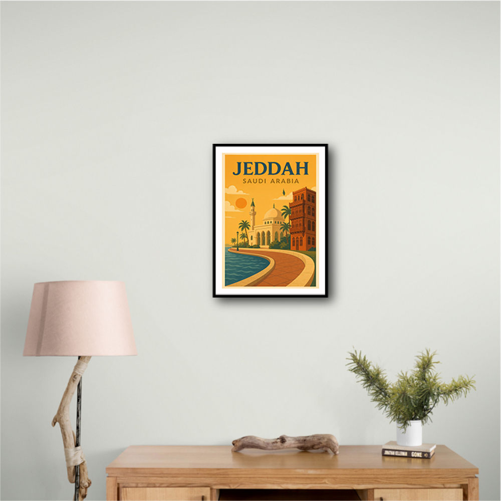 Jeddah Saudi Arabia Travel Poster 1 Wall Art Jeddah Saudi Arabia Travel Poster 1 Wall Art