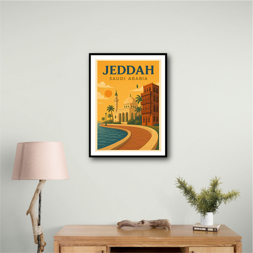 Jeddah Saudi Arabia Travel Poster 1 Wall Art Jeddah Saudi Arabia Travel Poster 1 Wall Art