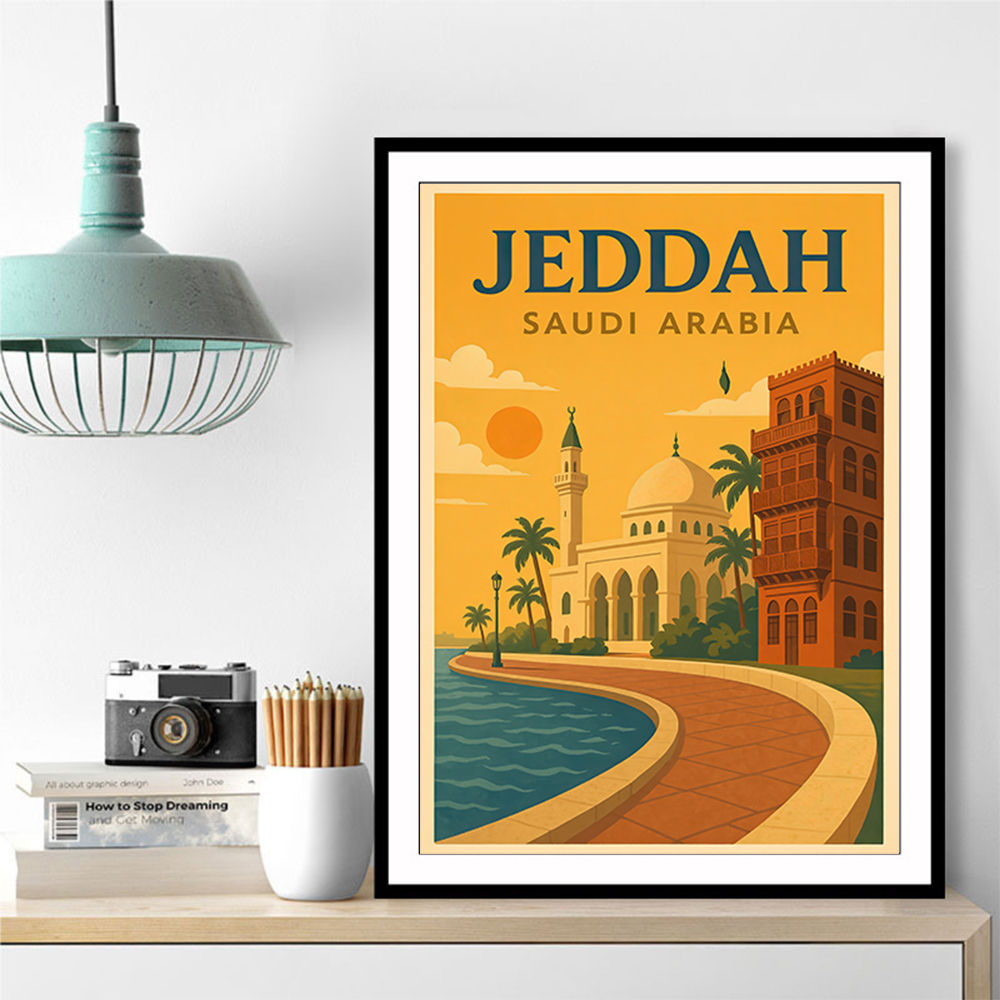 Jeddah Saudi Arabia Travel Poster 1 Wall Art Jeddah Saudi Arabia Travel Poster 1 Wall Art
