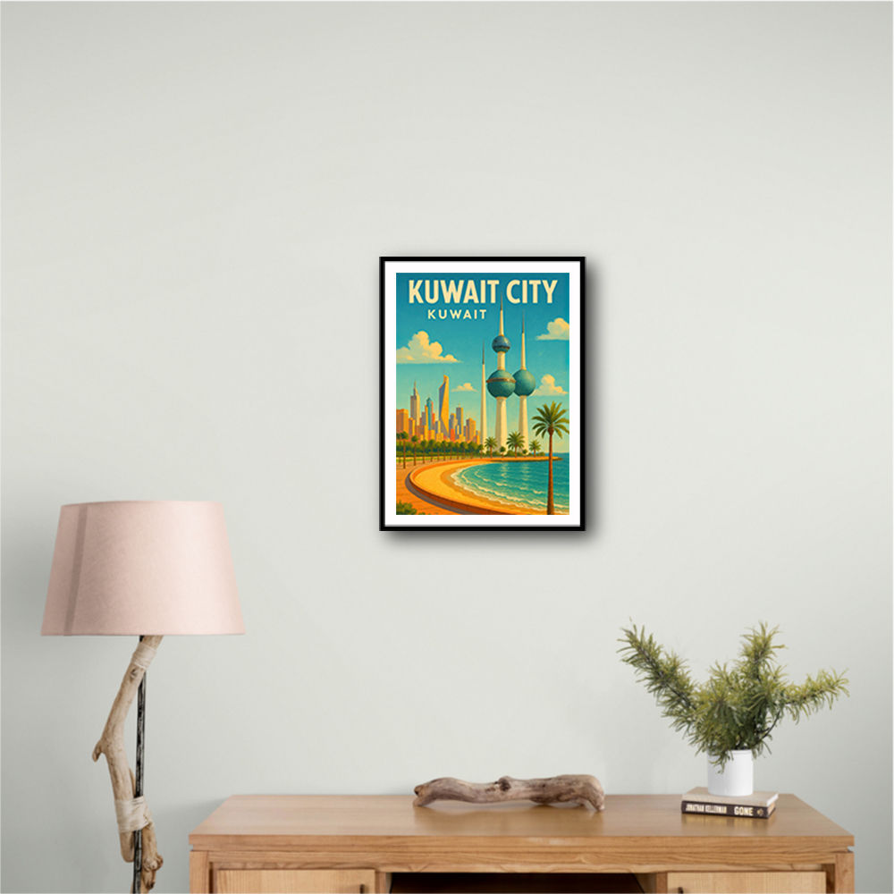 Kuwait Travel Poster 1 Wall Art Kuwait Travel Poster 1 Wall Art