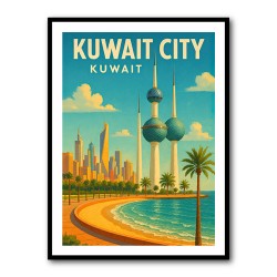 Kuwait Travel Poster 1 Wall Art